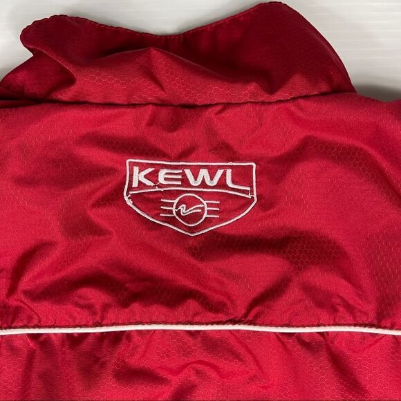 Kewl Jacket Red Polyester Full Zip Men's Size Medium Pockets Windbreaker - Picture 5 of 14